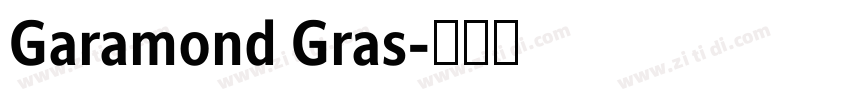 Garamond Gras字体转换